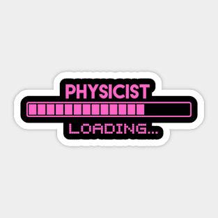 Physicist Loading Sticker